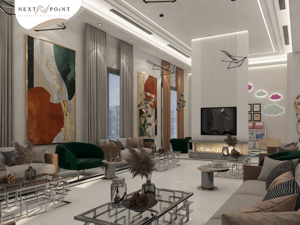Living Room Design - Next Point Decoration Design & Fit-Out